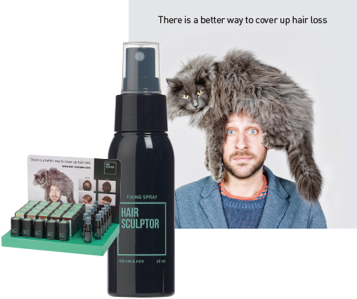 Hair Sculptor - Une solution pour couvrir les cheveux clairsemes